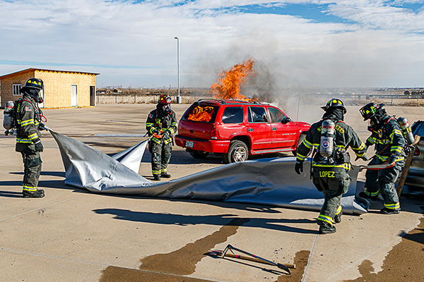 car fire blanket