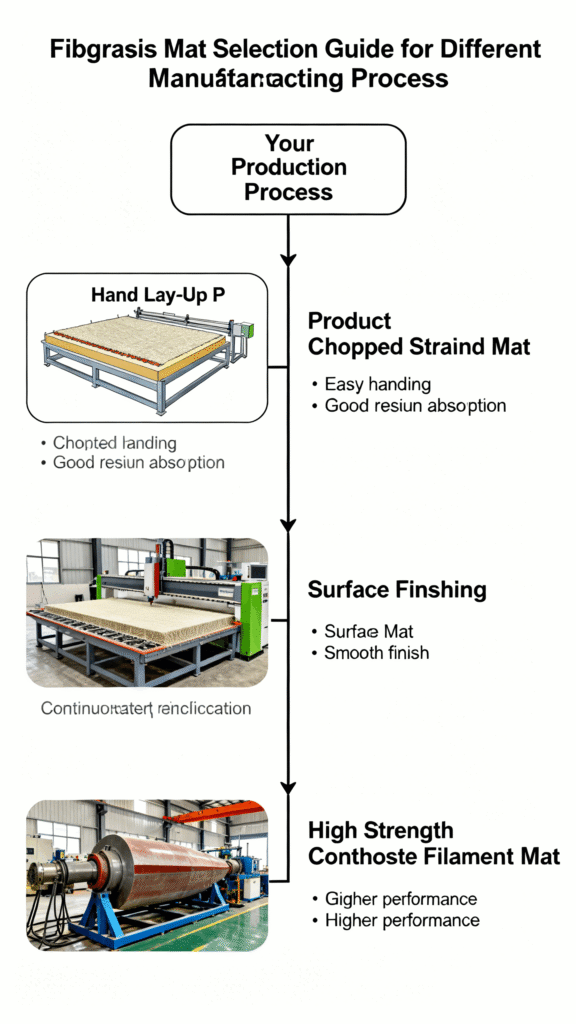 Fiberglass Mat Selection Guide for Different Manufacturing Processes